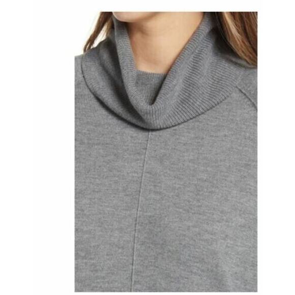 Caslon Women's Turtleneck Tunic Sweater Grey X-Small MSRP $69 - Picture 4 of 5